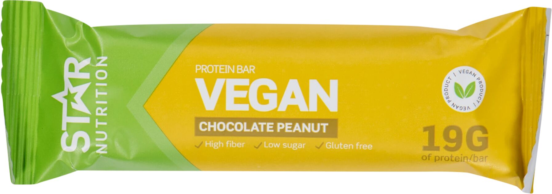 Star Nutrition Vegan Protein Bar, 55 G, Peanut Chocolate, proteinbar 55chocolate STD