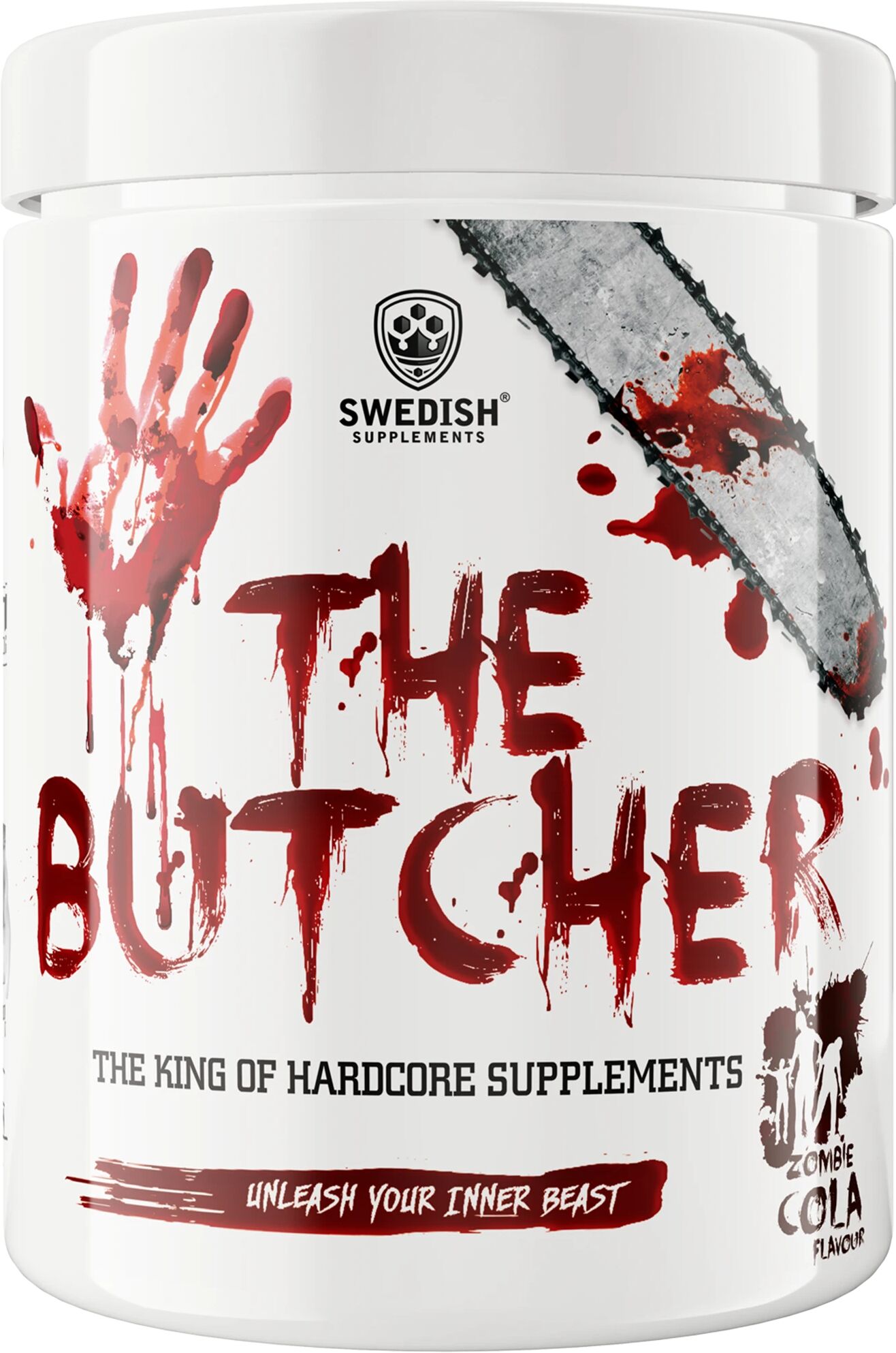 Swedish Supplements The Butcher 525 g, preworkout 525g Zombie Cola