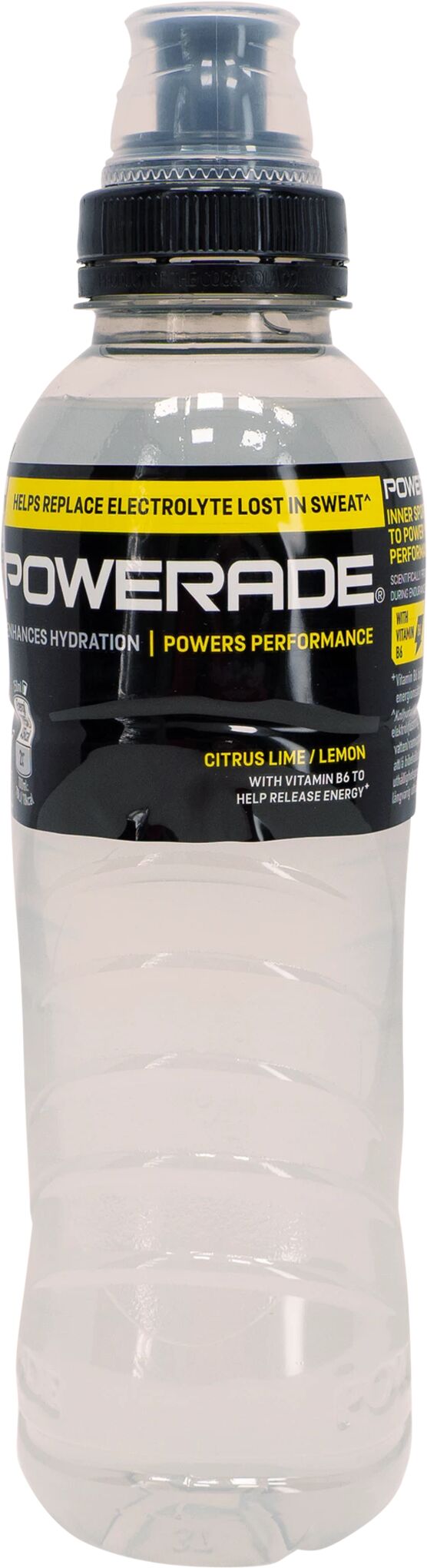 Powerade 0,5 L, energidrikk 0,5L LEMON