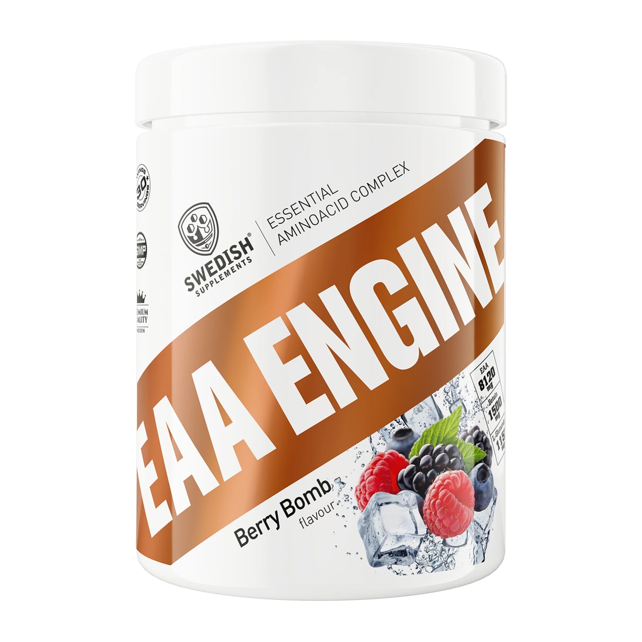 Swedish Supplements EAA Engine, 450g, Berry Bomb, sportsdrikk 450g Berry