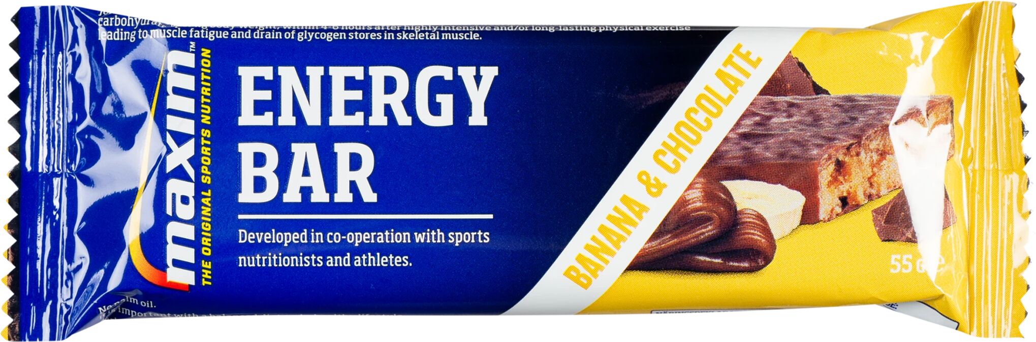 Maxim Energibar 55 g, energibar 55g Banan