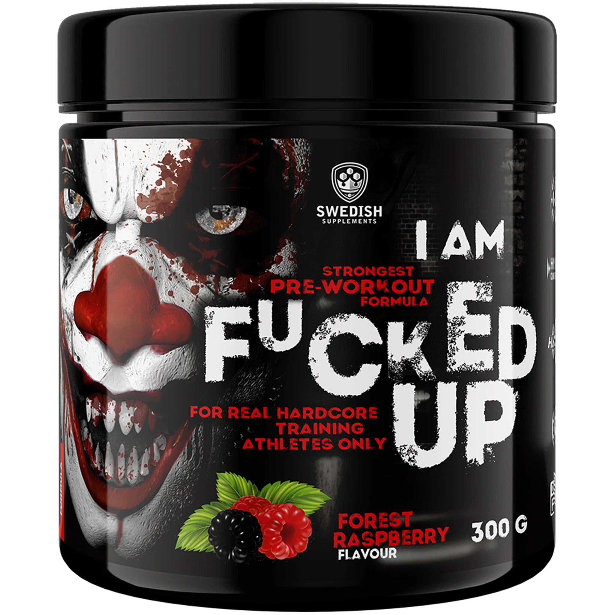 Swedish Supplements F#cked Up Joker Edition 300 g, kosttilskudd 300g RASPBERRY