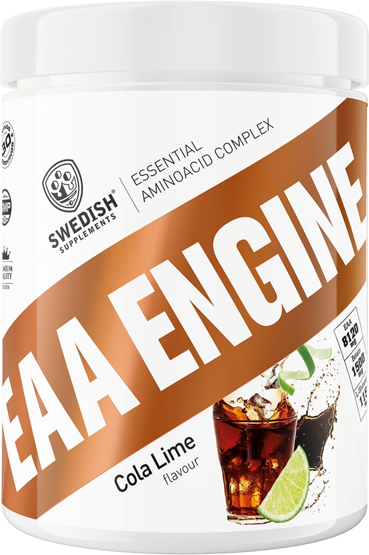 Swedish Supplements EAA Engine, 450g, Cola Lime, sportsdrikk 450g Cola