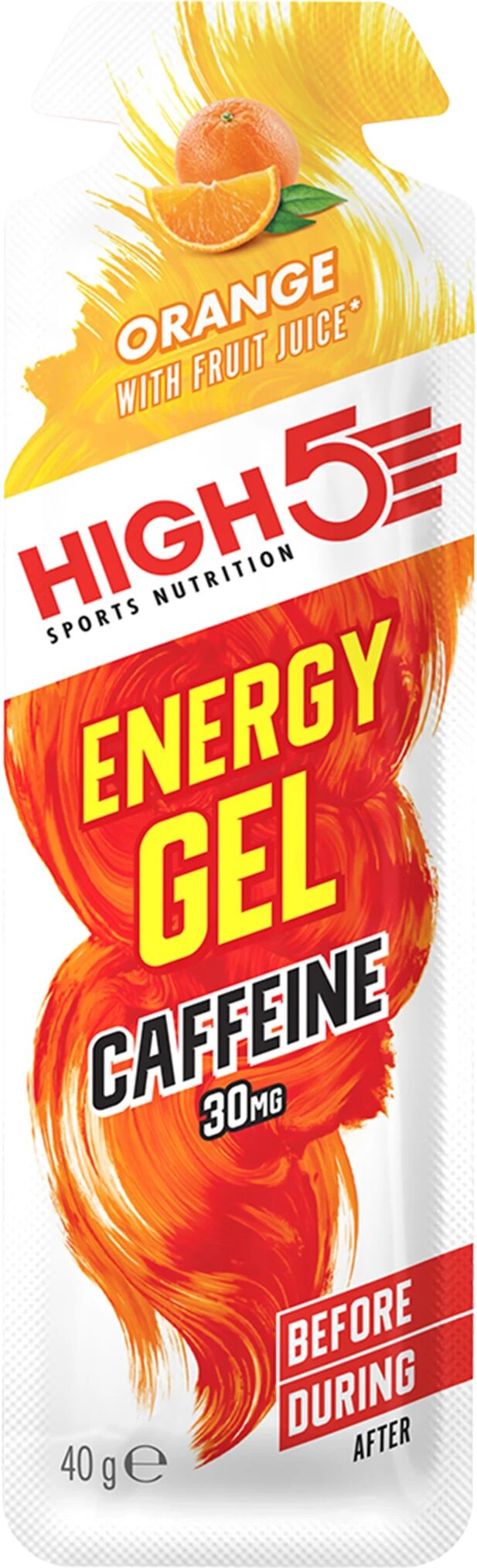 High5 Energy Gel Caffeine, energi-gel 4g Orange