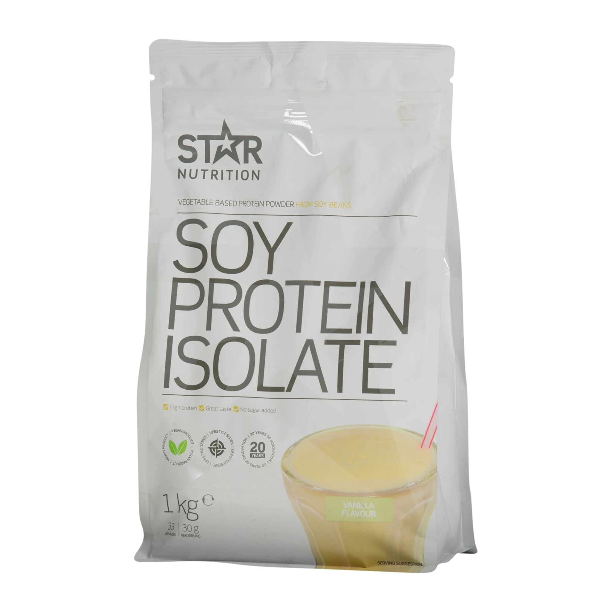 Star Nutrition Soy Protein Isolate 1 kg Vanilla 1000g Vanilla