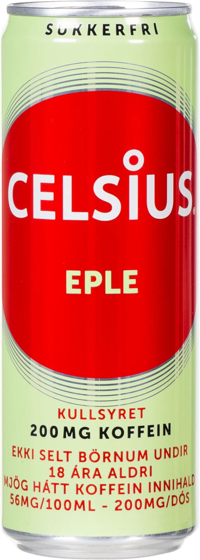 Celsius Apple/Ginger 355ml, energidrikk 355ml Eple/Ingefær