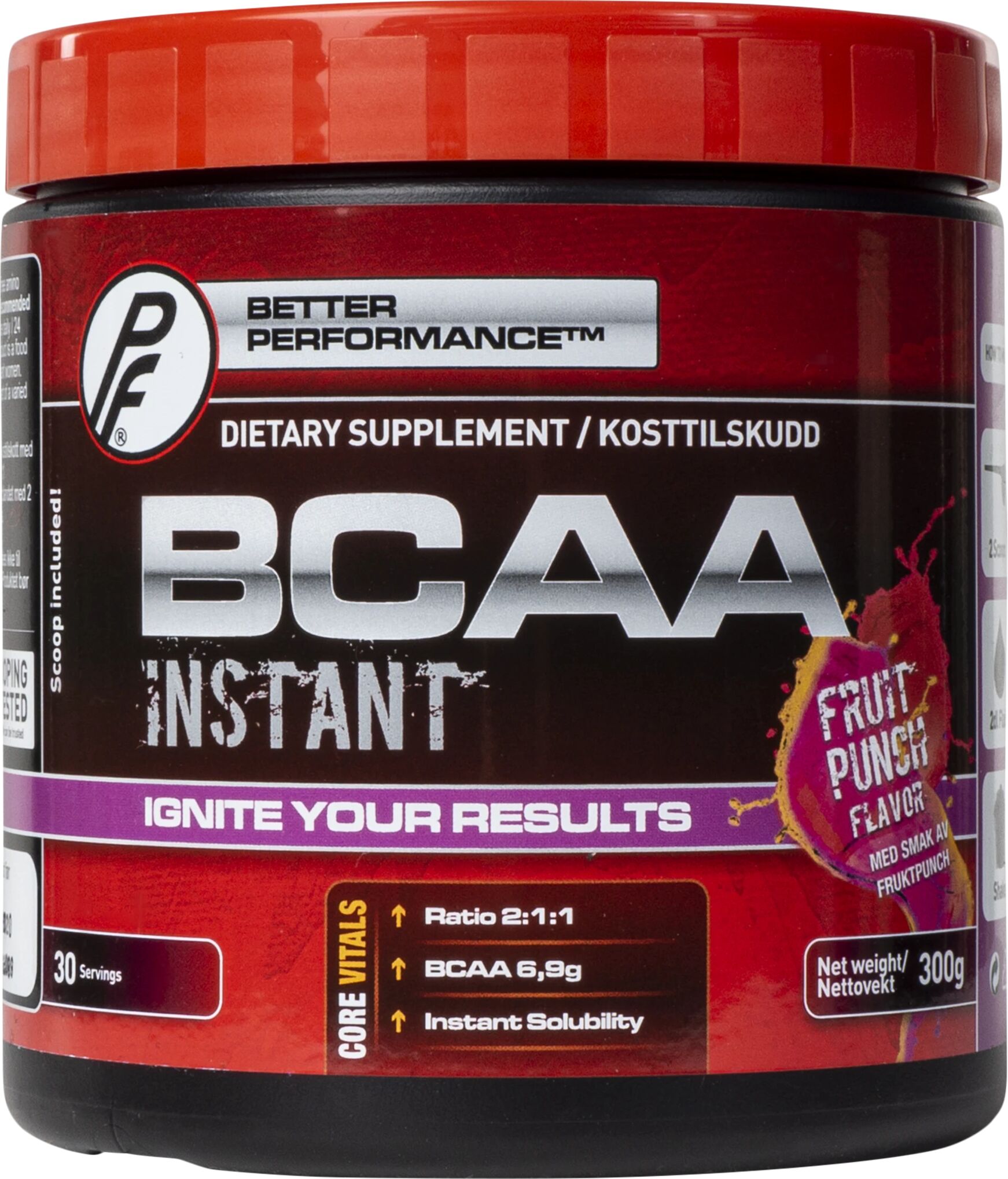 Proteinfabrikken PF Bcaa 2:1:1 FRUIT PUNCH 300g FRUIT PUNCH