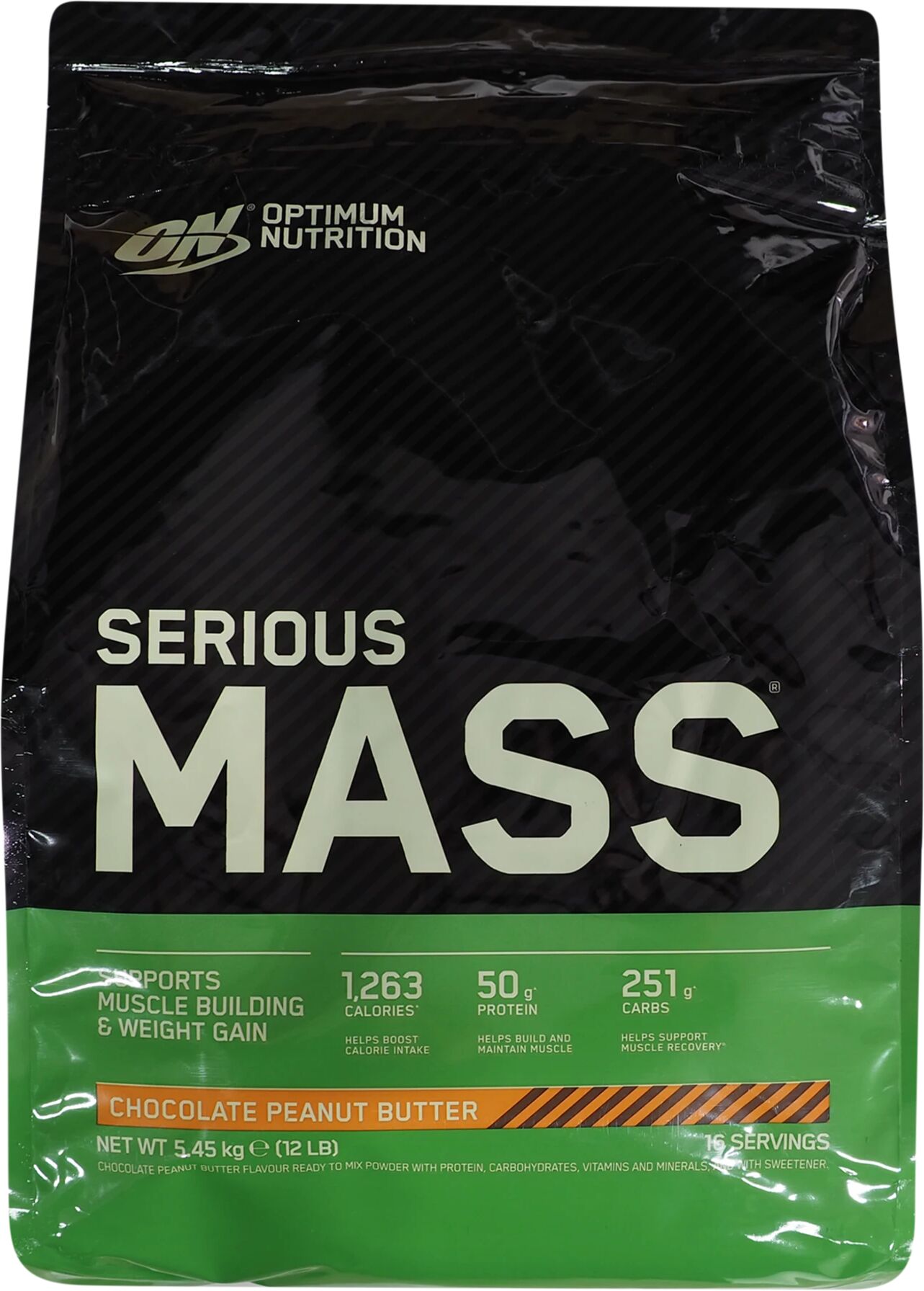 Optimum Nutrition Serious Mass 5450 g, proteinpulver 5600g Chocolate Peanut But