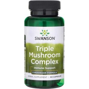 Фото - Вітаміни й мінерали Swanson HEALTH PRODUCTS Triple Mushroom Complex Standaryzowany kompleks 3 