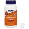 NOW Foods Vitamin D-3 1000 IU - 360 kaps.