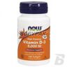 NOW Foods Vitamin D-3 5000 IU High Potency - 240 kaps.