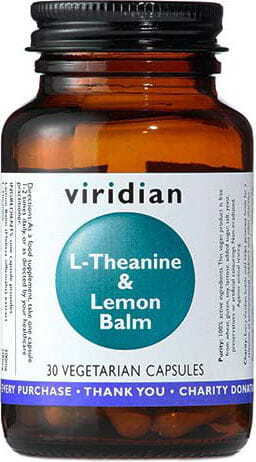 VIRIDIAN Teanina i ekstrakt z melisy L-Theanine & lemon balm 30 kapsułek Viridian