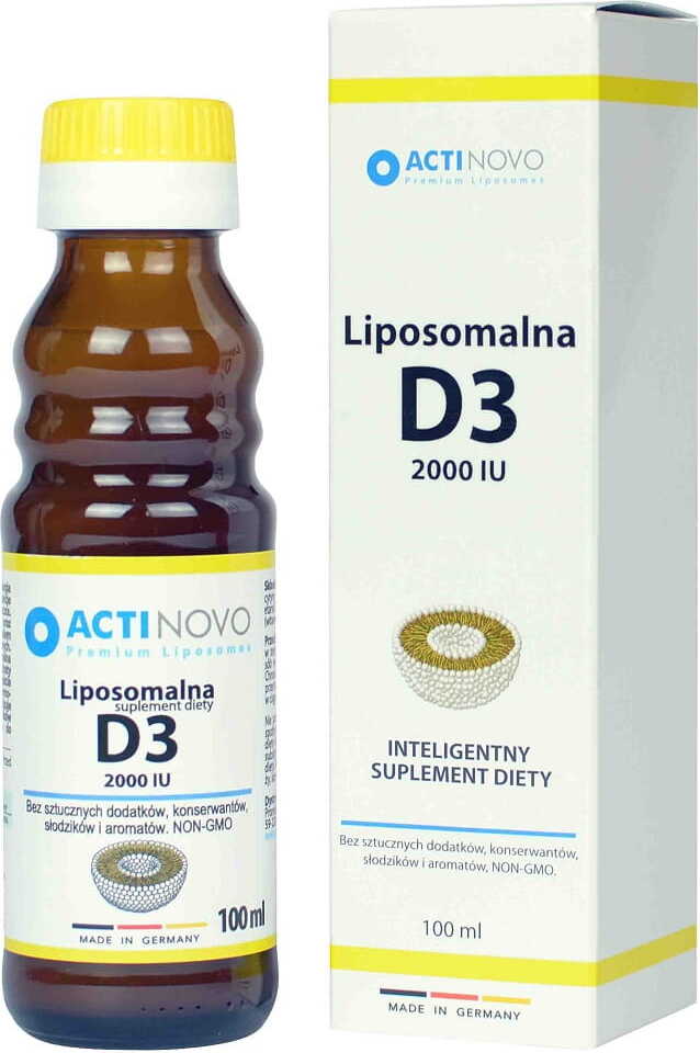 ACTINOVO Liposomalna witamina D3 2000IU 50 porcji 100ml ActiNovo