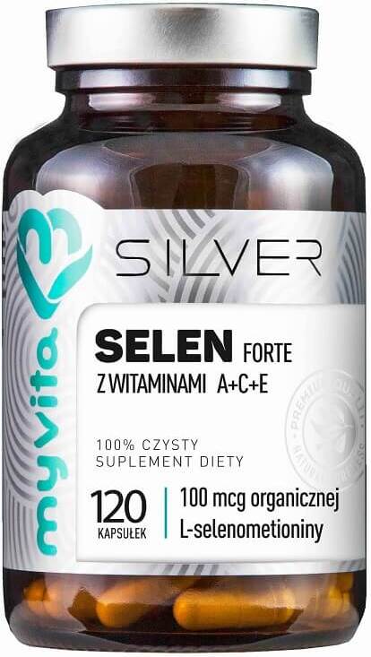 PRONESS MYVITA PRONESS Selen Forte z witaminami A+C+E 120 kapsułek MyVita Silver Pure