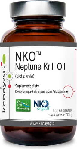 Neptune Technologies & Bioressources Inc. Olej z kryla NKO Neptune Krill Oil 500mg 60 kapsułek kenayAG