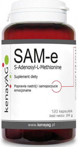 KENAY SAM-e S-Adenosyl-L-Methionine 120 kapsułek kenayAG