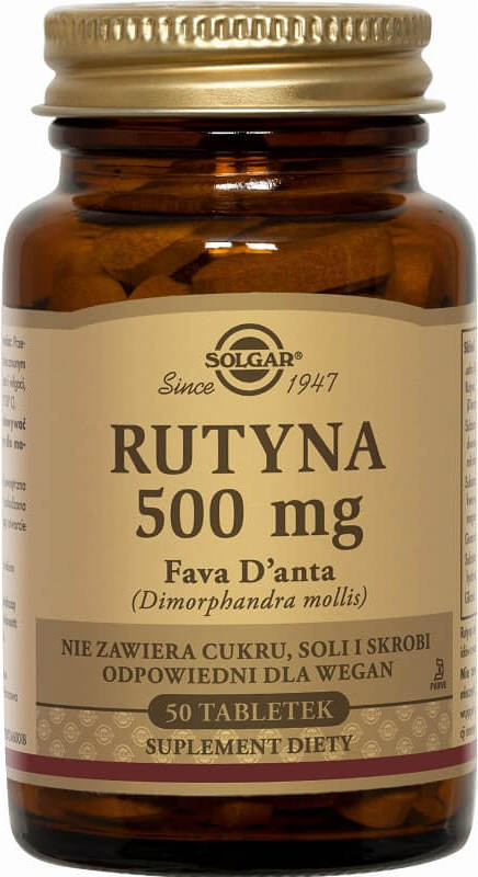 SOLGAR POLSKA SP. Z O. O. Rutyna Rutin 50 tabletek Solgar