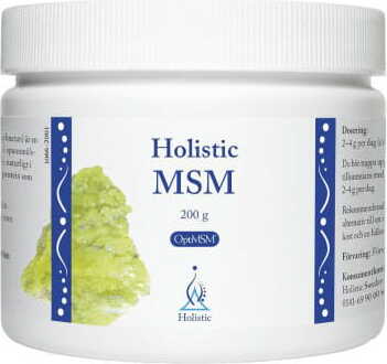 HOLISTIC SWEDEN AB MSM Siarka organiczna OptiMSM 200g Holistic