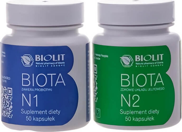 BIOLIT SP. Z O. O. Biota Complex Biota N1 50 kapsułek Biota N2 50 kapsułek Biolit