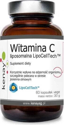 KENAY Witamina C liposomalna LipoCellTech 60 kapsułek Kenay