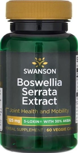 SWANSON HEALTH PRODUCTS Boswellia Serrata ekstrakt standaryzowany 5-LOXIN Boswellia Serrata extract 60 kapsułek SWANSON