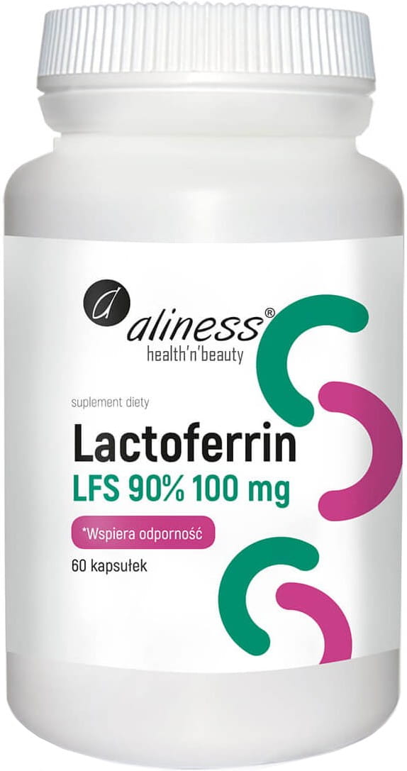 ALINESS MEDICALINE Laktoferyna Lactoferrin LFS 90% 100mg 60 kapsułek Aliness