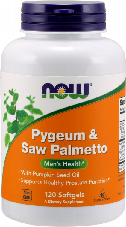 NOW FOODS Pygeum Śliwa Afrykańska & Saw Palmetto Palma Sabalowa 120 kapsułek Now Foods