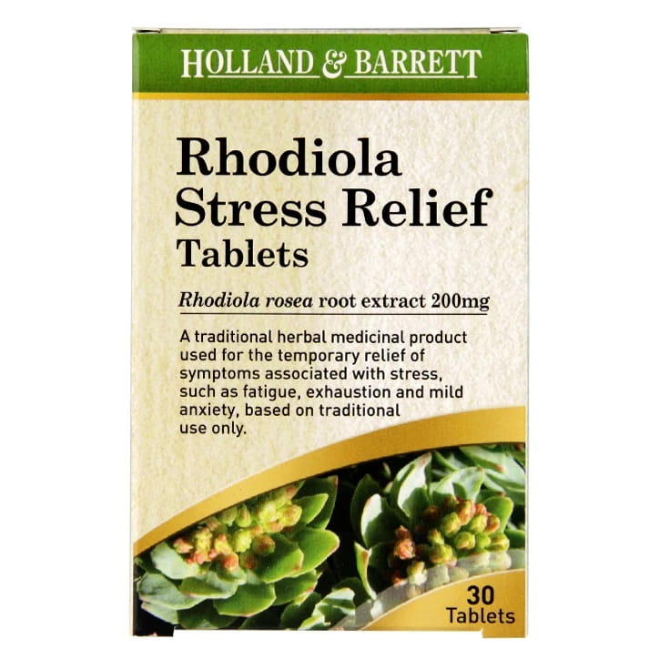 Holland & Barrett Rhodiola Stress Relief 30 tabletek Holland & Barrnett