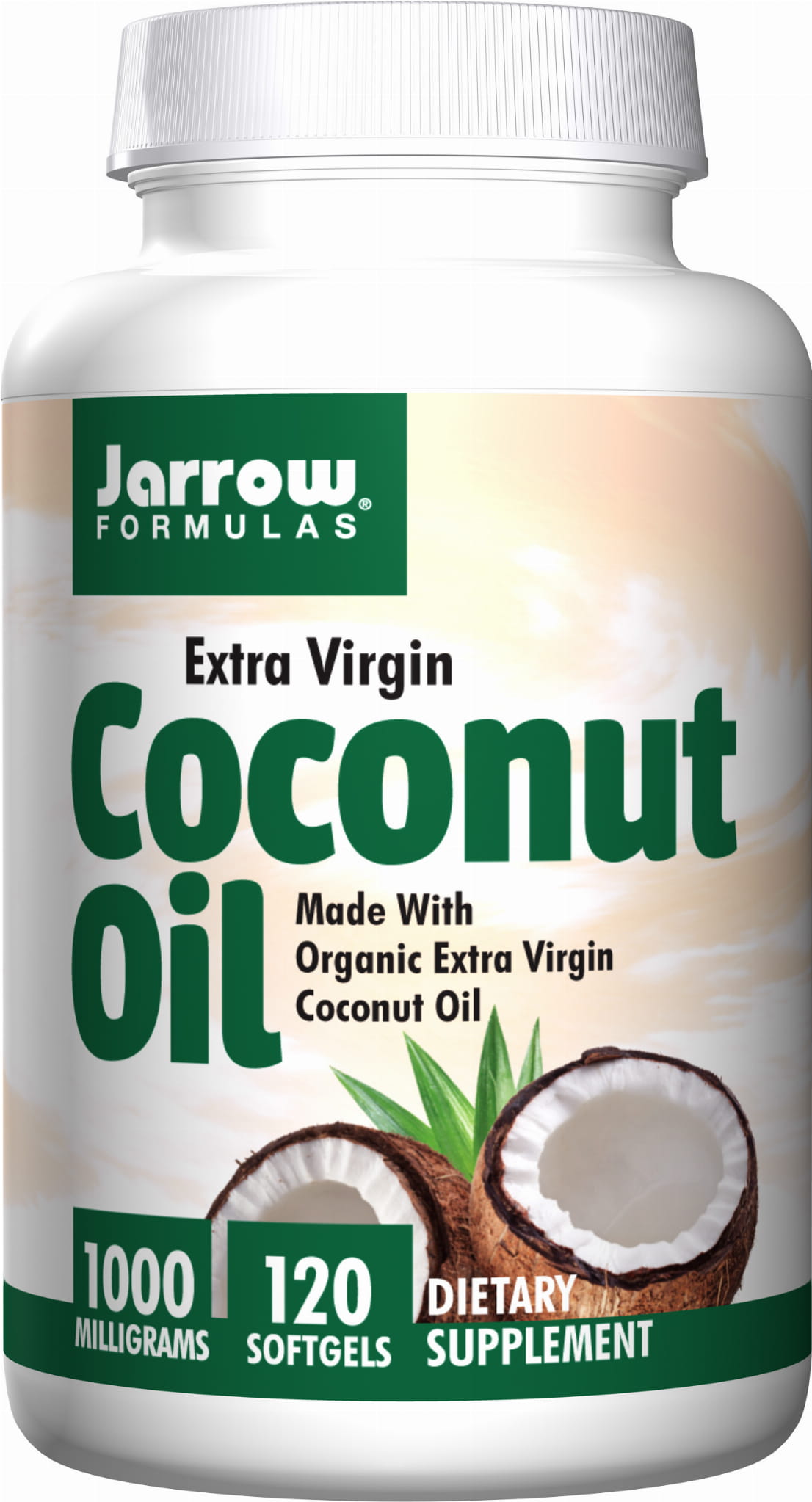 JARROW FORMULAS EKO Coconut Oil Extra Virgin 120 kapsułek JARROW FORMULAS