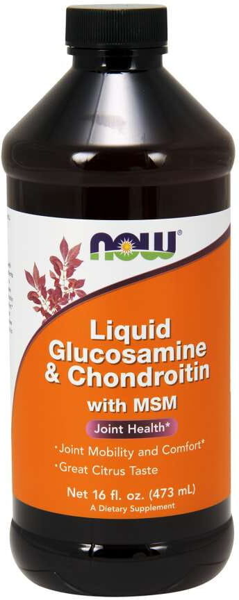 NOW FOODS Glukozamina, Chondroityna i MSM 473 ml NOW FOODS