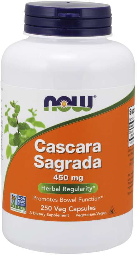 NOW FOODS Cascara Sagrada 450 mg 250 kapsułek NOW FOODS