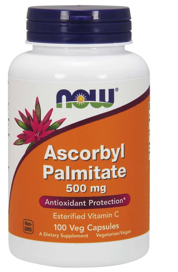 NOW FOODS Palmitynian Askorbylu 500 mg 100 kapsułek NOW FOODS