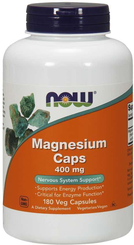 NOW FOODS Magnesium Caps Magnez 400 mg 180 kapsułek NOW FOODS