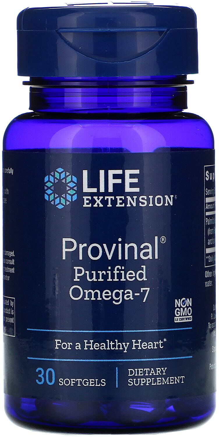 Life Extension Provinal Purified Omega7 Kwas Palmitolowy 30 kapsułek Life Extension