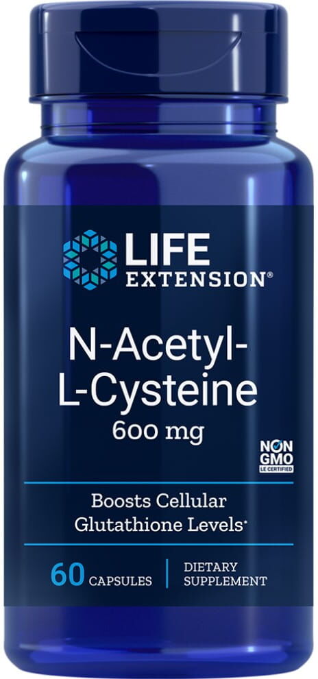 Life Extension NAC NAcetyloLCysteina 60 kapsułek Life Extension