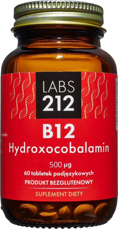 Labs212 B12 Hydroxycobalamin 60 tabletek Labs212