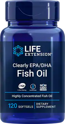 Life Extension Olej Rybi Omega3 Clearly EPA/DHA Fish Oil 120 szt. Life Extension