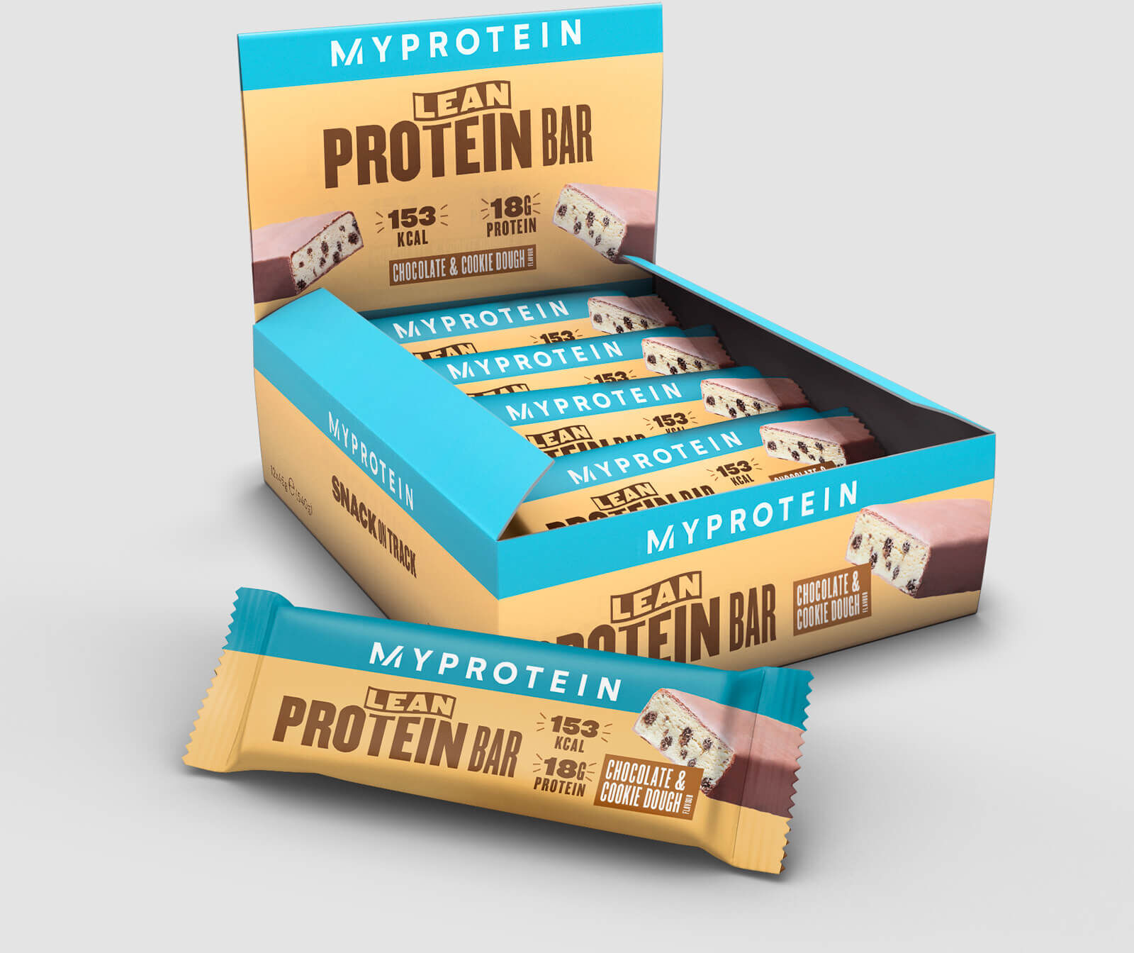 Myprotein Niskokaloryczny Baton Białkowy - 12 x 45g - Chocolate and Cookie Dough