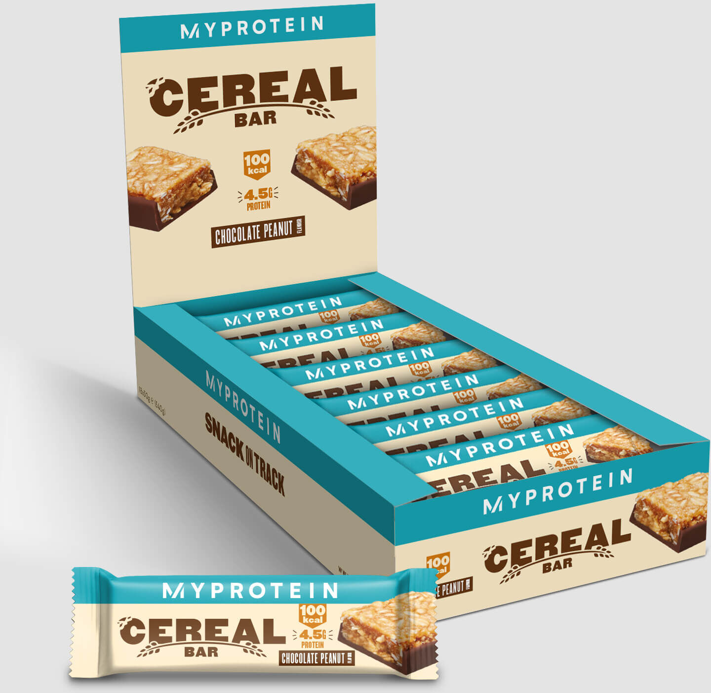 Myprotein Baton zbożowy Cereal Bar - 18 x 30g - Czekolada i Orzeszki Arachidowe