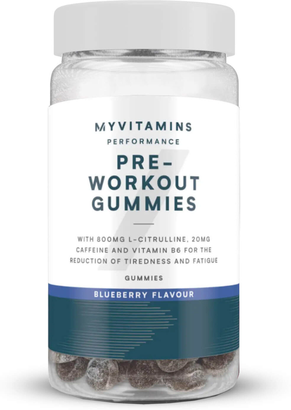 Myvitamins Żelki przedtreningowe Pre-Workout Gummies - 60 Gummies - Jagoda