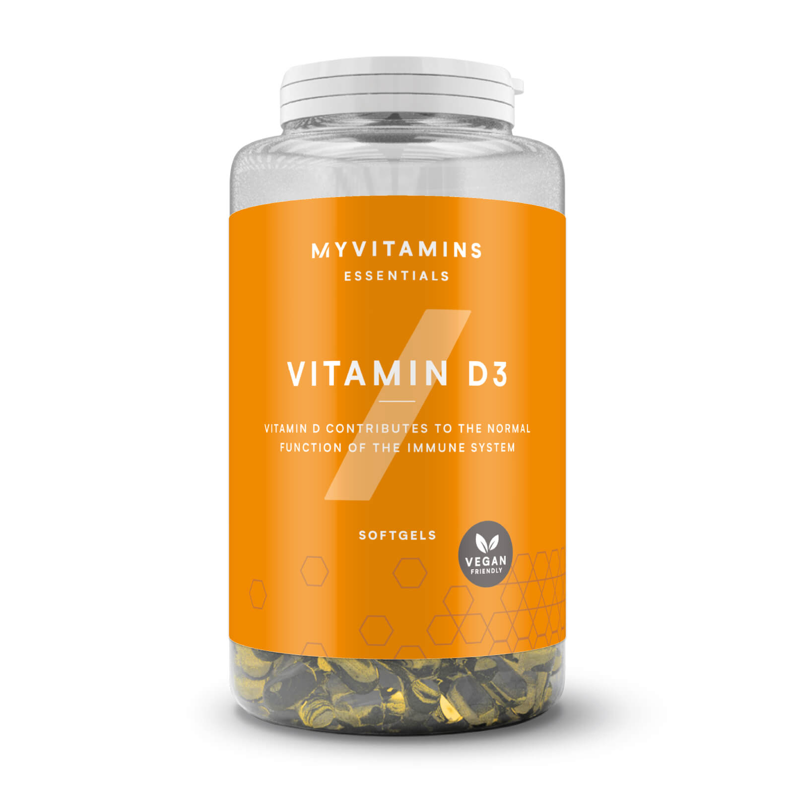 Myvitamins Witamina D Vegan Vitamin D Softgels - 180softgele - Bez smaku
