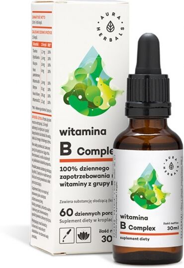 VIVIO Witamina B Complex krople 30ml Aura Herbals