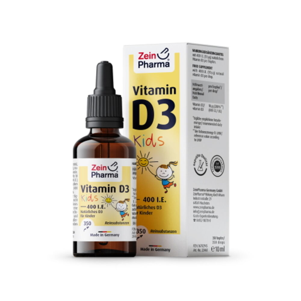 Zdjęcia - Witaminy i składniki mineralne ZeinPharma Zein Pharma Krople D3 dla dzieci, 10 ml 