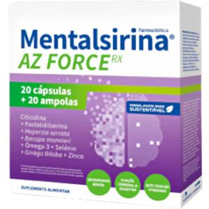 Farmodiética Mentalsirina AZ Force RX 20 Ampolas + 20 Cápsulas