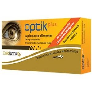 Goldfarma Optik Plus Comprimidos Mastigáveis x30