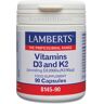 Lamberts Vitamina D3 1000 Ui e K2 90 µg 90 cápsulas