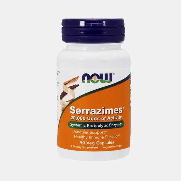 NOW SERRAZIMES 20.000 90 CAPSULAS NOW