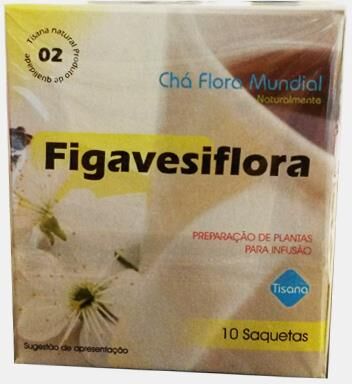 CHA FLORA MUNDIAL 02 - FIGAVESIFLORA INFUSAO 10 SAQUETAS