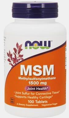 NOW MSM 1500mg 100 COMPRIMIDOS