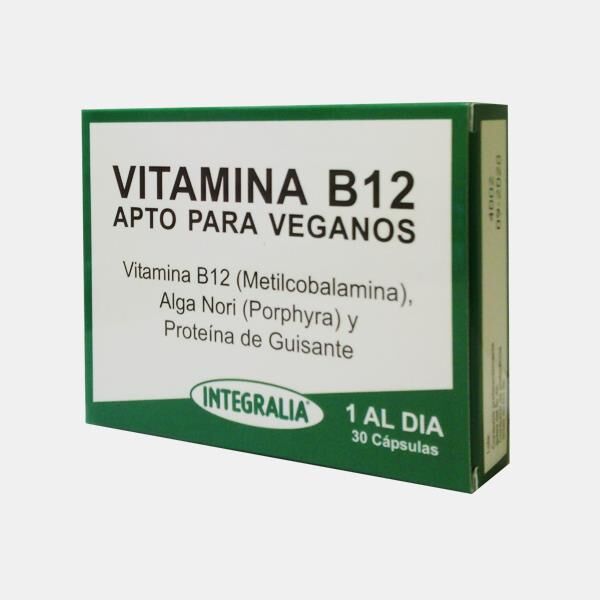 INTEGRALIA VITAMINA B12 (METILCOBALAMINA) APTO VEGANOS 30 CAP